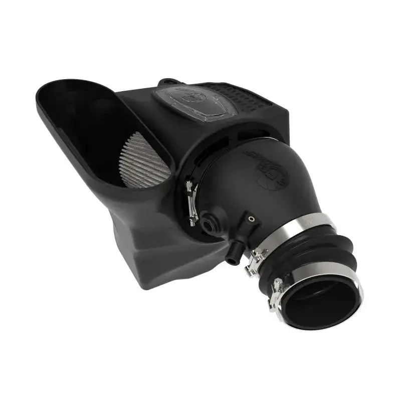 Black air intake system for Jeep Wrangler 392 with aFe Momentum GT Pro Dry cold air intake