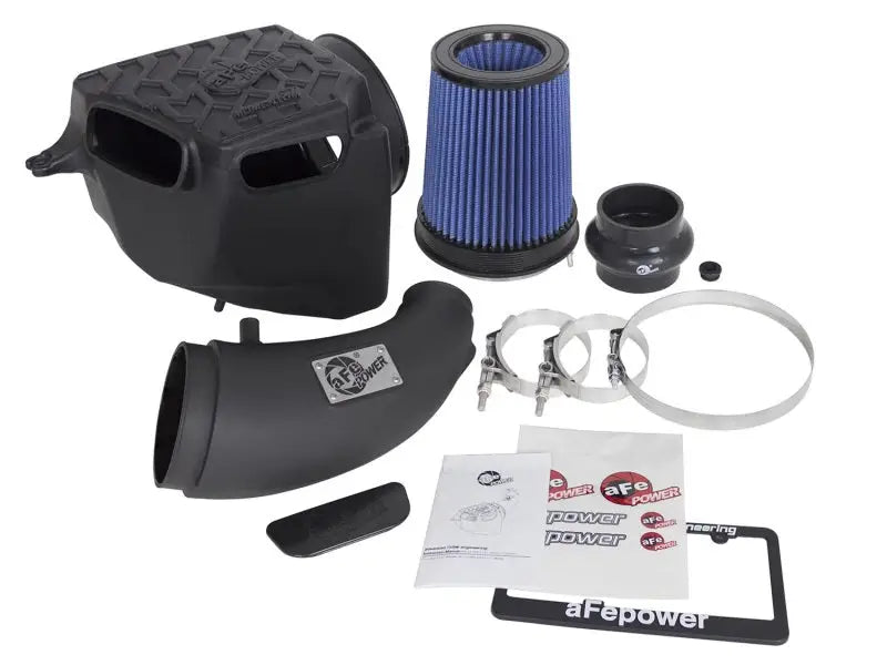Automotive air intake system with aFe Momentum GT Stage 2 Pro 5R Intake for Jeep Wrangler