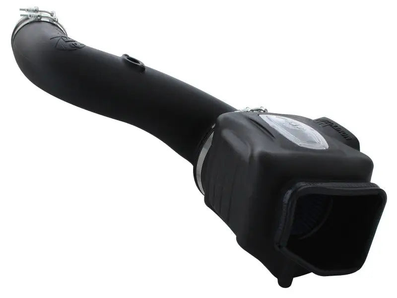 Black aftermarket aFe Momentum HD Pro Dry S intake system for GM Diesel Trucks 06-07