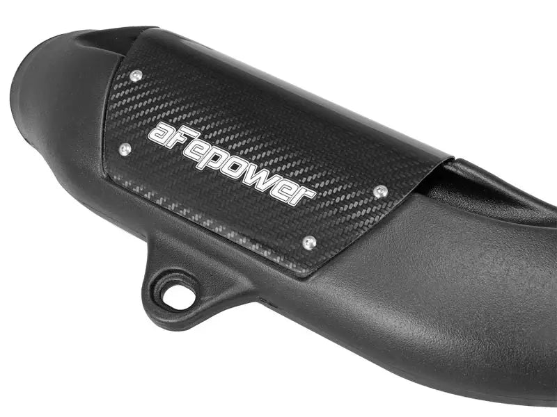 Black intake tube with carbon fiber accent for aFe Momentum Pro 5R Cold Air Intake System