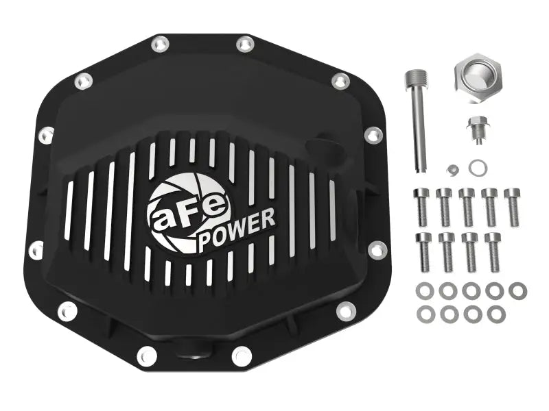 aFe POWER 21-22 Ram 1500 TRX Hemi V8 6.2L (sc) PRO Series Rear Differential Cover Black w/ Machined - Truck & Automotive
