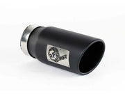 aFe aFe Power Diesel Exhaust Tip Black- 4 in In x 5 out X 12 in Long Bolt On (Right)