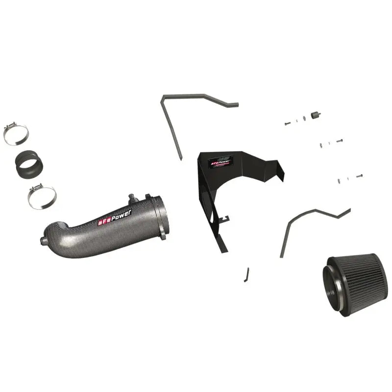 aFe 51-12162-C aFe POWER Magnum FORCE Carbon Fiber Stage 2 Track Series Pro Dry S CAIS - 11-18 Dodge Challenger V8