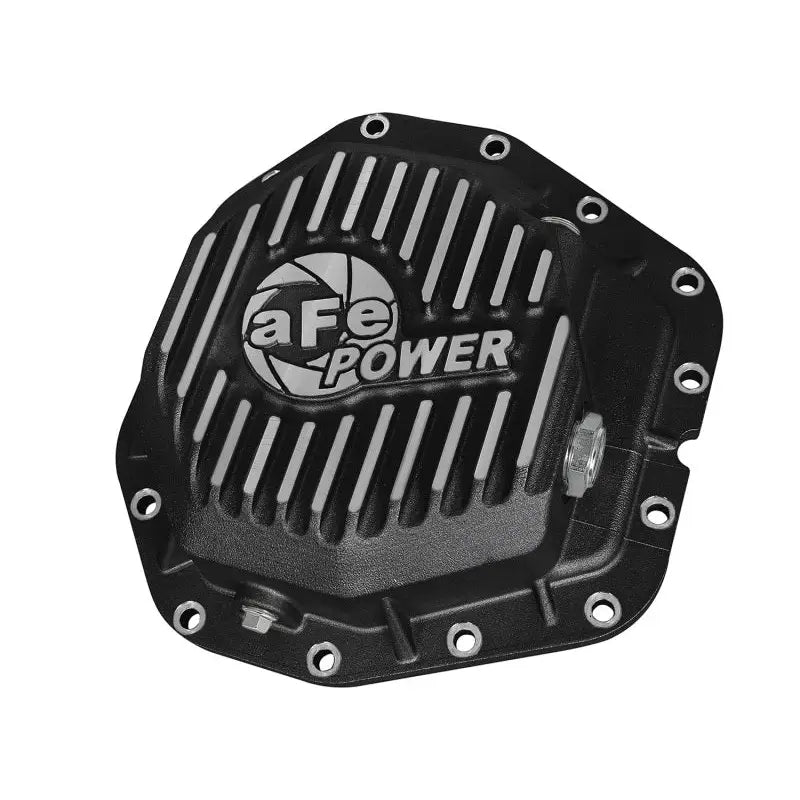 aFe 46-70382 aFe Power Rear Diff Cover Black w/Machined Fins 17 Ford F-350/F-450 6.7L (td) Dana M300-14 (Dually)