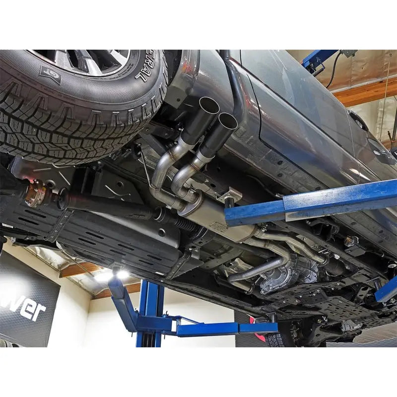 aFe 49-46126-B aFe POWER Rebel Series 2-1/2in 409 SS Cat Back Exhaust w/ Black Tips 16-17 Nissan Titan V8 5.6L