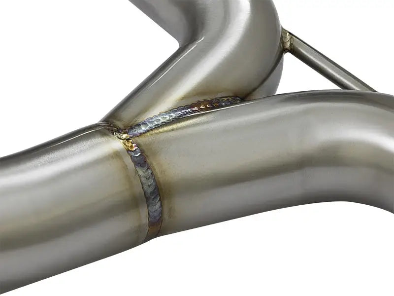 Welded metal exhaust pipes on afe power takeda 16-17 Honda Civic exhaust system