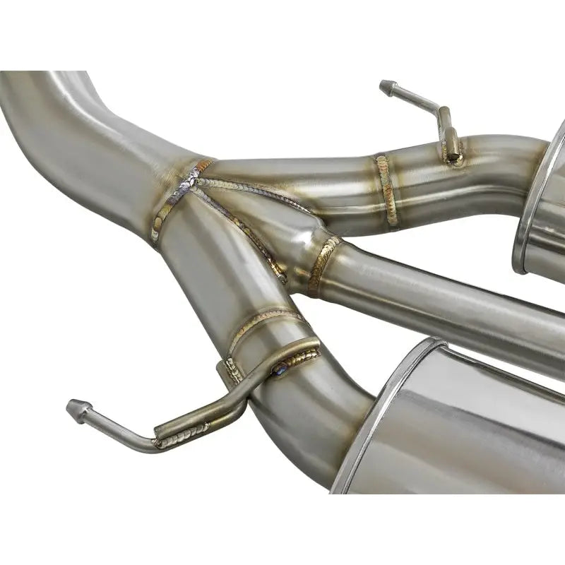 aFe 49-36616-C aFe POWER Takeda 2-1/2in to 2-1/4in 304SS Catback Dual-Exit Exhaust 17+ Honda Civic Type R w/CF Tips