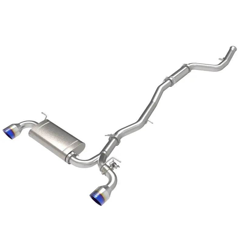 aFe 49-36050-L aFe POWER Takeda 2021 Toyota Supra 2.0L (t) 2.5in-3in 304 SS CB Exhaust w/ Blue Tips