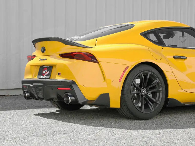 aFe POWER Takeda 2021 Toyota Supra 2.0L (t) 2.5in-3in 304 SS CB Exhaust w/ Carbon Tips - Truck & Automotive