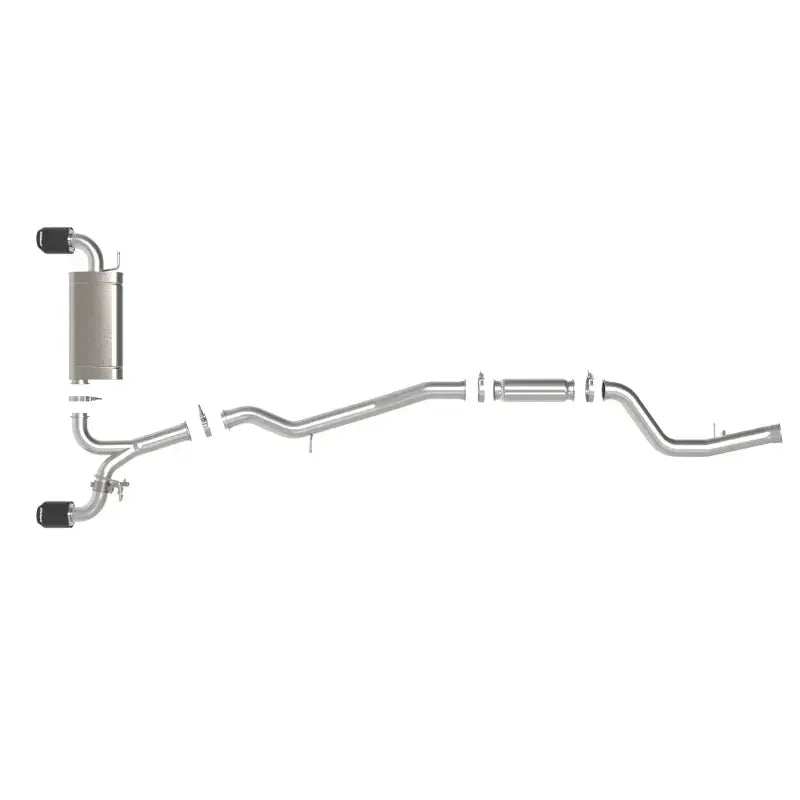 aFe POWER Takeda 2021 Toyota Supra 2.0L (t) 2.5in-3in 304 SS CB Exhaust w/ Carbon Tips - Truck & Automotive