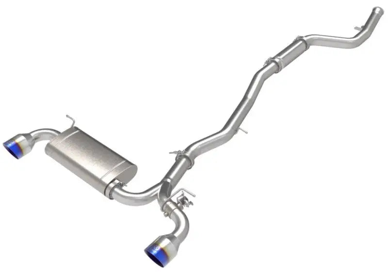 aFe POWER Takeda 2021 Toyota Supra 2.0L (t) 2.5in-3in 304 SS CB Exhaust w/ Blue Tips - Truck & Automotive