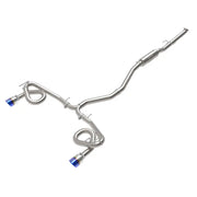 aFe 49-36630-L aFe POWER Takeda 22-23 Honda Civic Si I4-1.5L (t) 2.5in to 3in 304 SS CB Exhaust - Blue Flame Tips