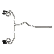 aFe POWER Takeda 3in to 2-1/2in 304 SS Cat-Back Exhaust w/ Black Tips 22-23 Subaru WRX H4-2.4L (t) - Truck & Automotive