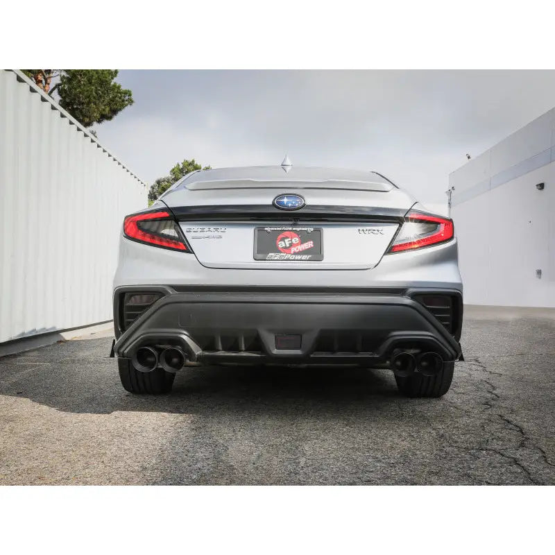 aFe 49-36809-B aFe POWER Takeda 3in to 2-1/2in 304 SS Cat-Back Exhaust w/ Black Tips 22-23 Subaru WRX H4-2.4L (t)