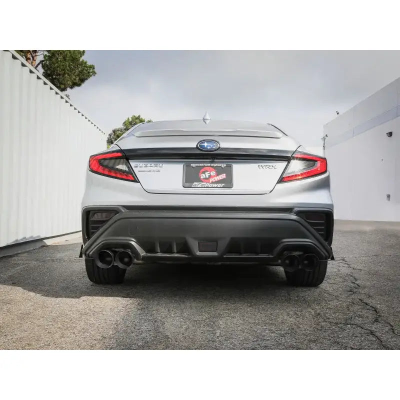 aFe POWER Takeda 3in to 2-1/2in 304 SS Cat-Back Exhaust w/ Black Tips 22-23 Subaru WRX H4-2.4L (t) - Truck & Automotive
