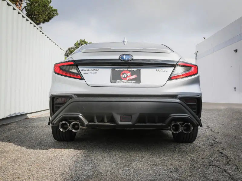 aFe POWER Takeda 3in to 2-1/2in 304 SS Cat-Back Exhaust w/ Polished Tips 22-23 Subaru WRX H4-2.4L(t) - Truck &