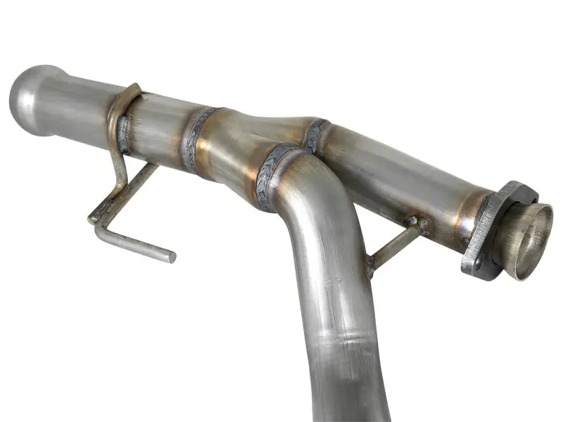 aFe POWER Twisted Steel Y-Pipe 2-1/4in 409 SS Exhaust System 2018 Jeep Wrangler (JL) V6-3.6L - Truck & Automotive