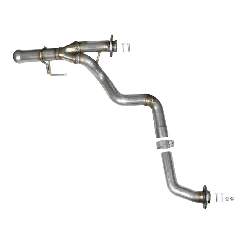 aFe 48-48026 aFe POWER Twisted Steel Y-Pipe 2-1/4in 409 SS Exhaust System 2018 Jeep Wrangler (JL) V6-3.6L