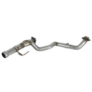 aFe 48-48026 aFe POWER Twisted Steel Y-Pipe 2-1/4in 409 SS Exhaust System 2018 Jeep Wrangler (JL) V6-3.6L