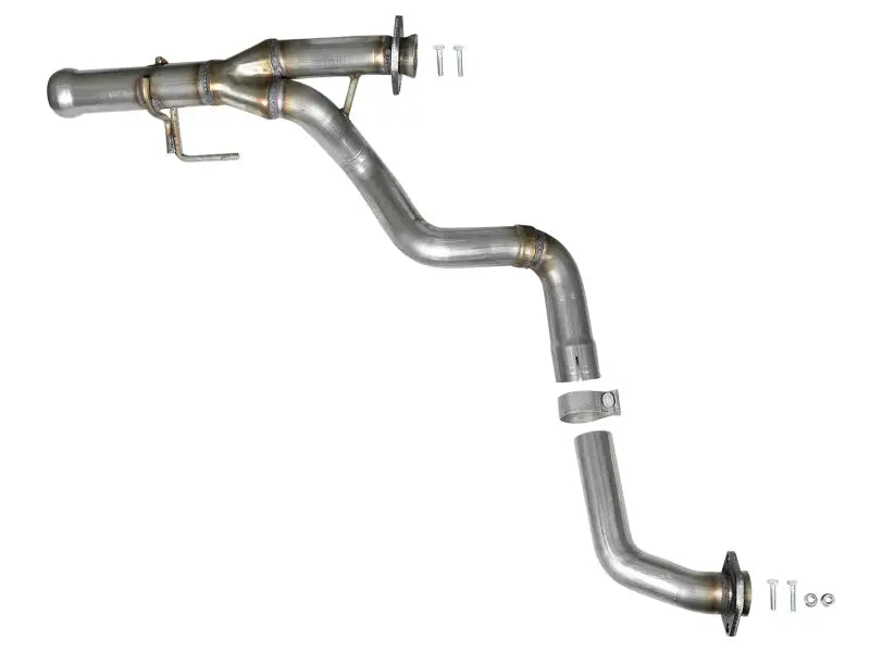 aFe POWER Twisted Steel Y-Pipe 2-1/4in 409 SS Exhaust System 2018 Jeep Wrangler (JL) V6-3.6L - Truck & Automotive