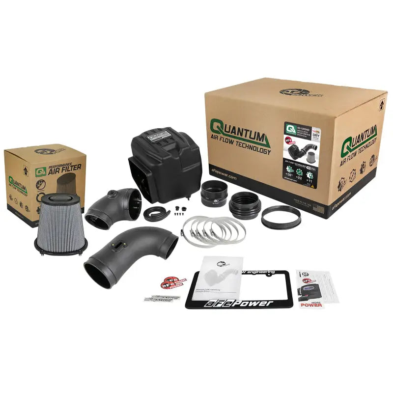 aFe 53-10005D aFe Quantum Pro DRY S Cold Air Intake System 08-10 GM/Chevy Duramax V8-6.6L LMM - Dry
