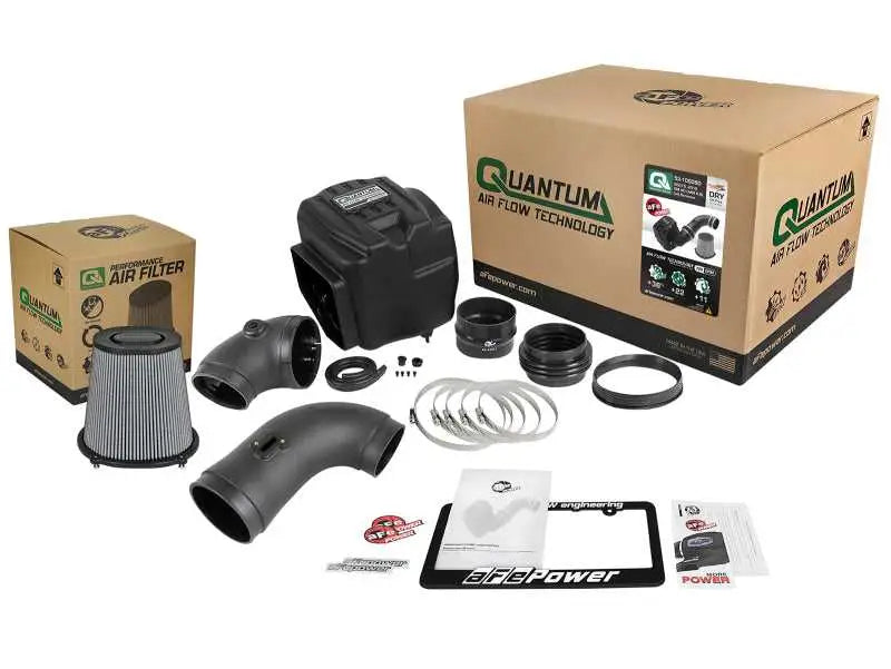 aFe Quantum Pro DRY S Cold Air Intake System 08-10 GM/Chevy Duramax V8-6.6L LMM - Dry 