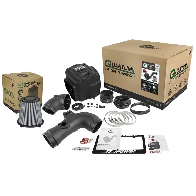 aFe 53-10006D aFe Quantum Pro DRY S Cold Air Intake System 11-16 GM/Chevy Duramax V8-6.6L LML - Dry