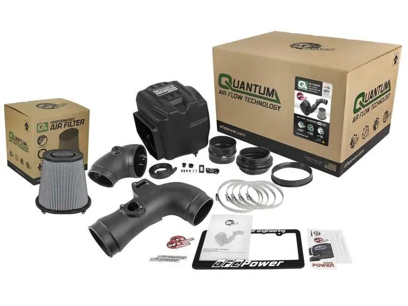 aFe Quantum Pro DRY S Cold Air Intake System 11-16 GM/Chevy Duramax V8-6.6L LML - Dry 