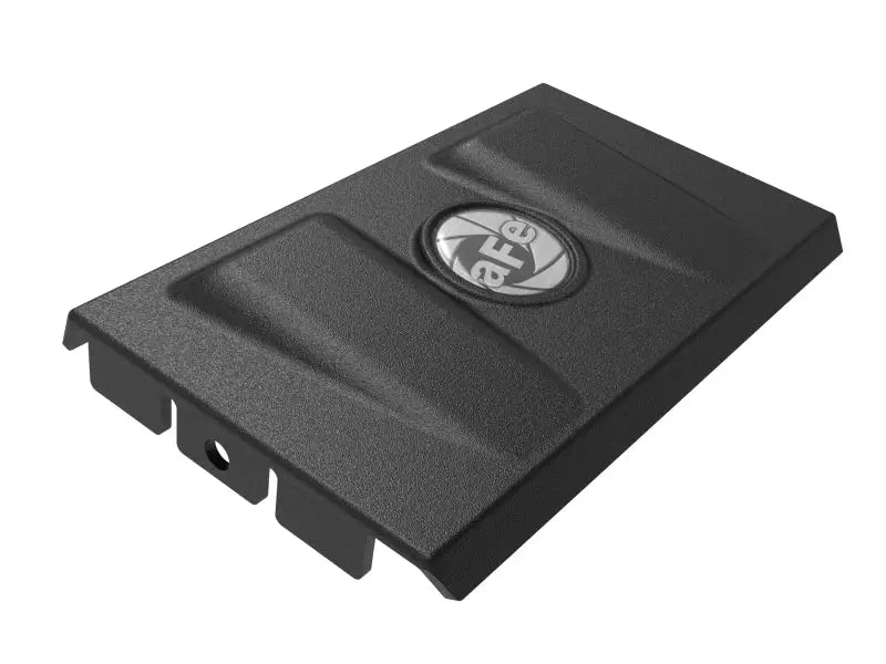 Textured black cover for aFe Rapid Induction Intake System on Ford Edge V6 2.7L