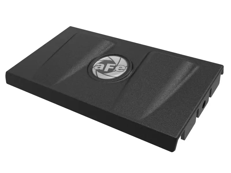 Black rapid induction intake cover with circular logo for Ford Edge Ecoboost V6 2.7L