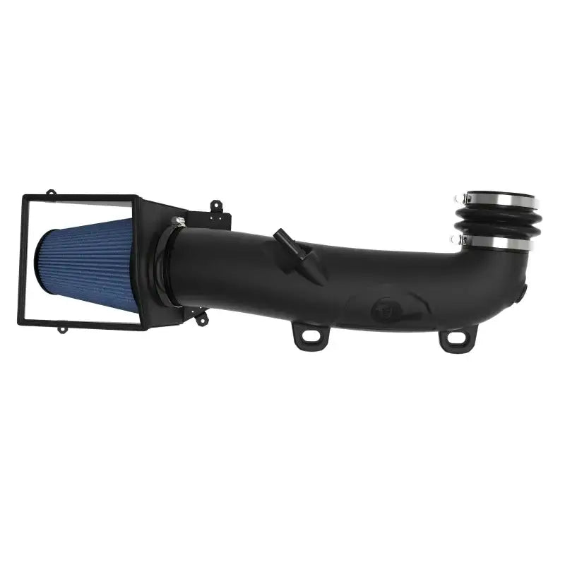 Black cold air intake system with blue cone filter for afe rapid induction pro Jeep JL/JT