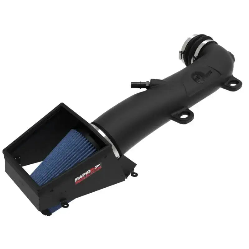 Black afe rapid induction pro 5R cold air intake with blue cone filter for Jeep JL/JT