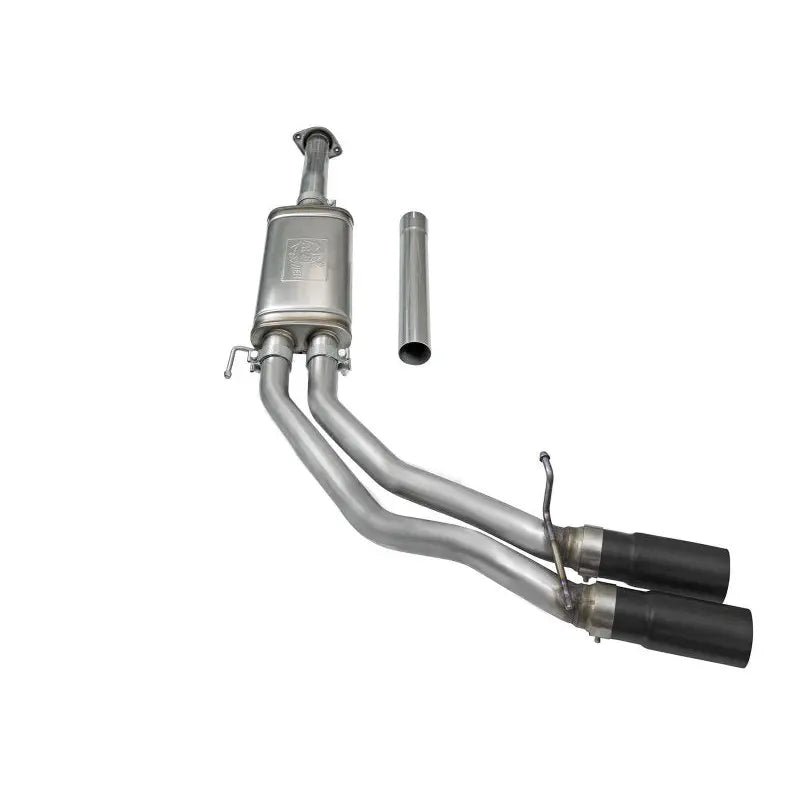 aFe 49-43081-B aFe Rebel Exhausts 3in SS Cat-Back 15-16 Ford F-150 EcoBoost V6 2.7/3.5L V8 5.0L w/ Black Tips