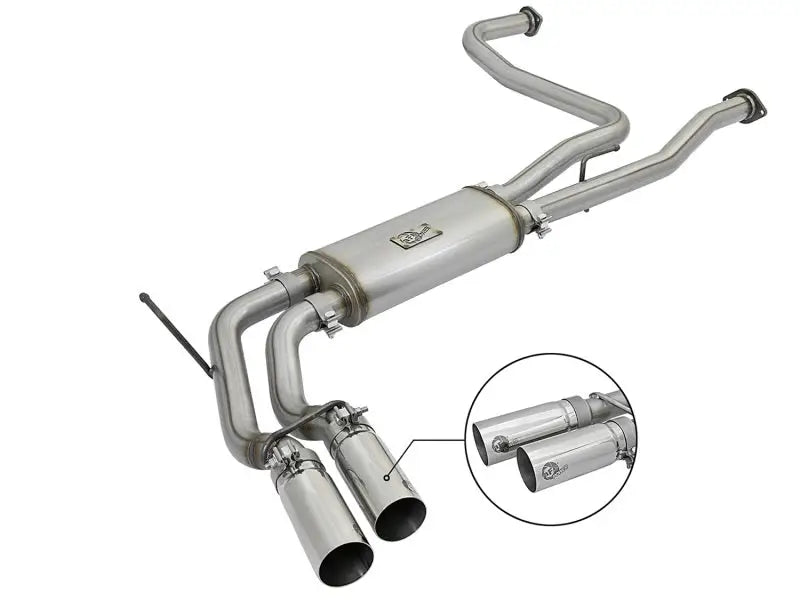 Stainless steel exhaust system from aFe Rebel Series for Nissan Titan V8 5.6L