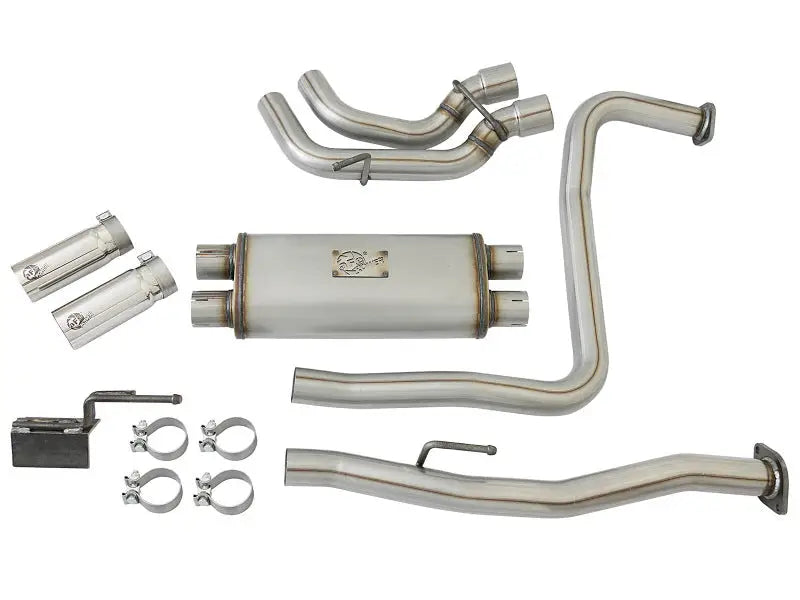 Stainless steel exhaust system from the aFe Rebel Series for Nissan Titan V8 5.6L