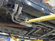 Car exhaust system from aFe Rebel Series for Nissan Titan V8 5.6L with polished tip