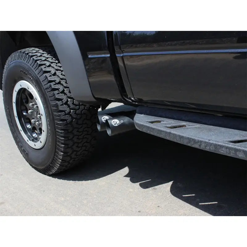 aFe 49-43071-B aFe Rebel Series Exhaust SS Front Side Exit CB w/ Black Tips 10-14 Ford F150 Ecoboost V8 6.2L