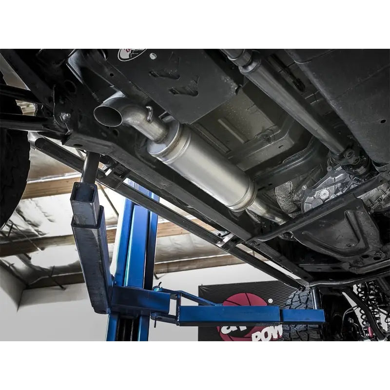 aFe 49-48069 aFe Rock Duster 3in 409 SS Cat-Back Before Axle Turn-Down Exhaust 2018+ Jeep Wrangler (JL) V6 3.6L