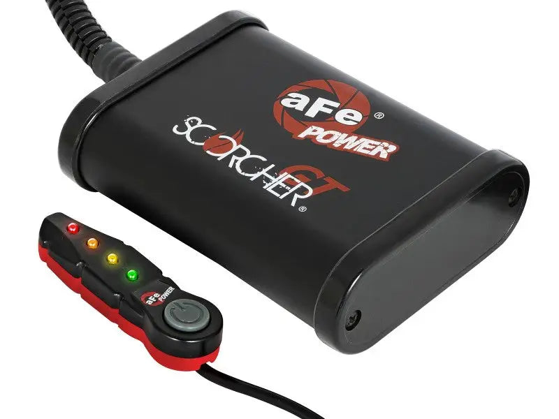 Black AFE Scorcher GT Module with wired remote for Subaru Outback H4-2.4L tuning