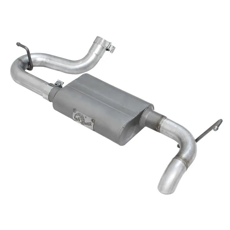 aFe 49-08046 aFe Scorpion Exhaust System Axle Back Aluminized Hi-Tuck 07-17 Jeep Wrangler JK V6 3.6/3.8L