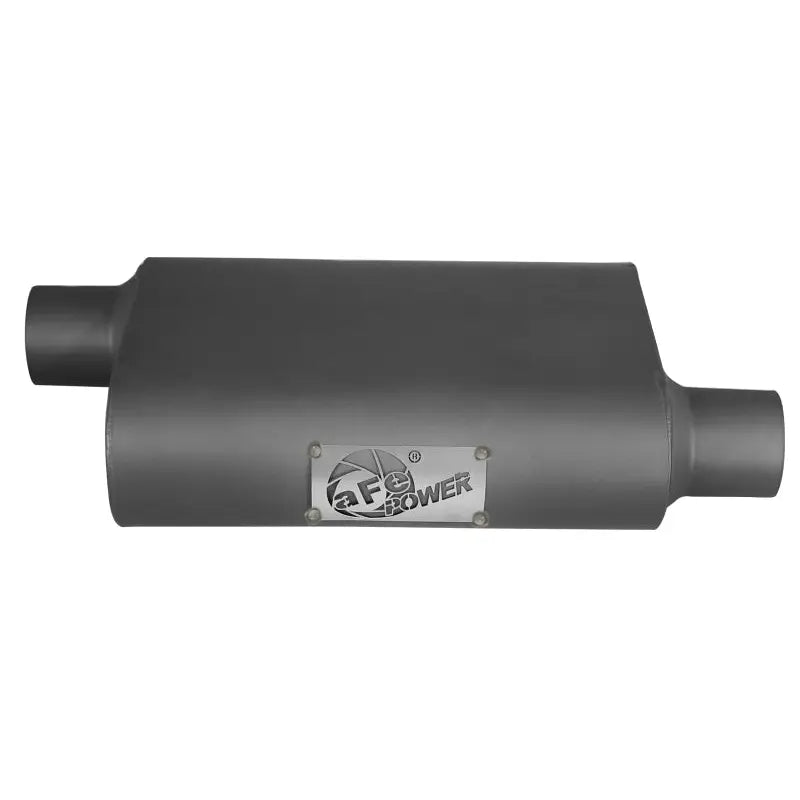 aFe 49M00003 aFe Scorpion Replacement Alum Steel Muffler 2-1/2in In/Out Baffled Offset/Offset 13inL x10inW x4inH