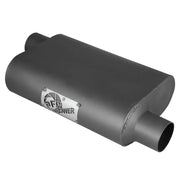 aFe 49M00003 aFe Scorpion Replacement Alum Steel Muffler 2-1/2in In/Out Baffled Offset/Offset 13inL x10inW x4inH