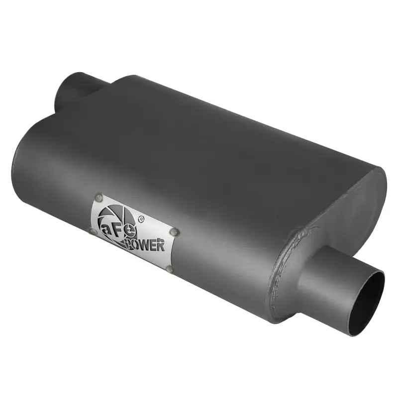 aFe 49M00003 aFe Scorpion Replacement Alum Steel Muffler 2-1/2in In/Out Baffled Offset/Offset 13inL x10inW x4inH