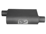 aFe Scorpion Replacement Alum Steel Muffler 2-1/2in In/Out Baffled Offset/Offset 13inL x10inW x4inH - Truck & Automotive