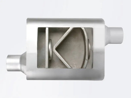 aFe Scorpion Replacement Alum Steel Muffler 2-1/2in In/Out Baffled Offset/Offset 13inL x10inW x4inH - Truck & Automotive