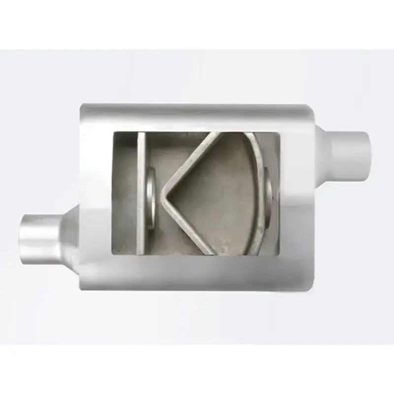 aFe Scorpion Replacement Alum Steel Muffler 2-1/2in In/Out Baffled Offset/Offset 13inL x10inW x4inH - Truck & Automotive
