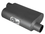 aFe Scorpion Replacement Alum Steel Muffler 2-1/2in In/Out Baffled Offset/Offset 13inL x10inW x4inH - Truck & Automotive