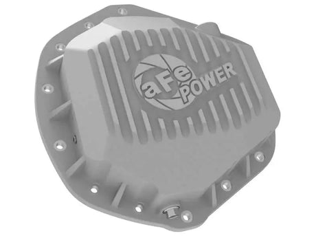 aFe Street Series Rear Differential Cover Raw w/ Machined Fins 01-18 GM Diesel Trucks V8-6.6L (td) 