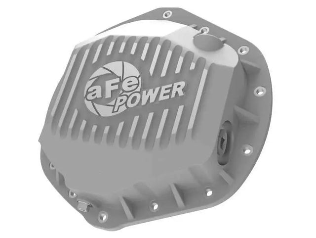 aFe aFe Street Series Rear Differential Cover Raw w/ Machined Fins 01-18 GM Diesel Trucks V8-6.6L (td)
