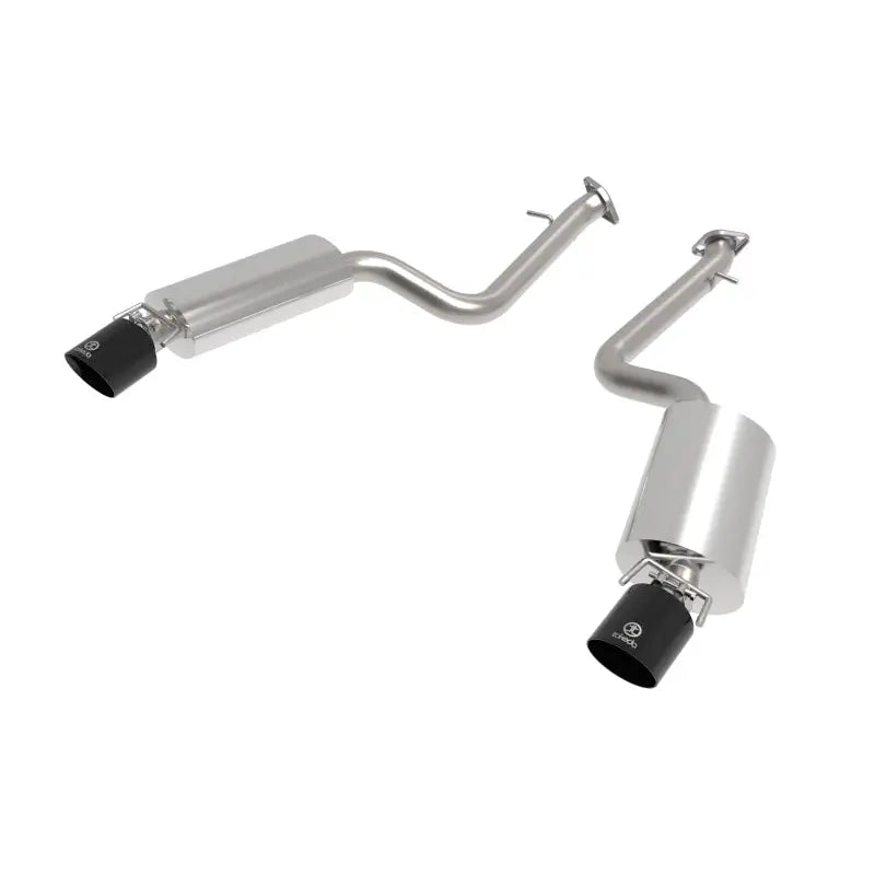 aFe 49-36060-B aFe Takeda 14-22 Lexus IS350 V6 2.5in. 304 Stainless Steel Axle-Back Exhaust System w/ Black Tip